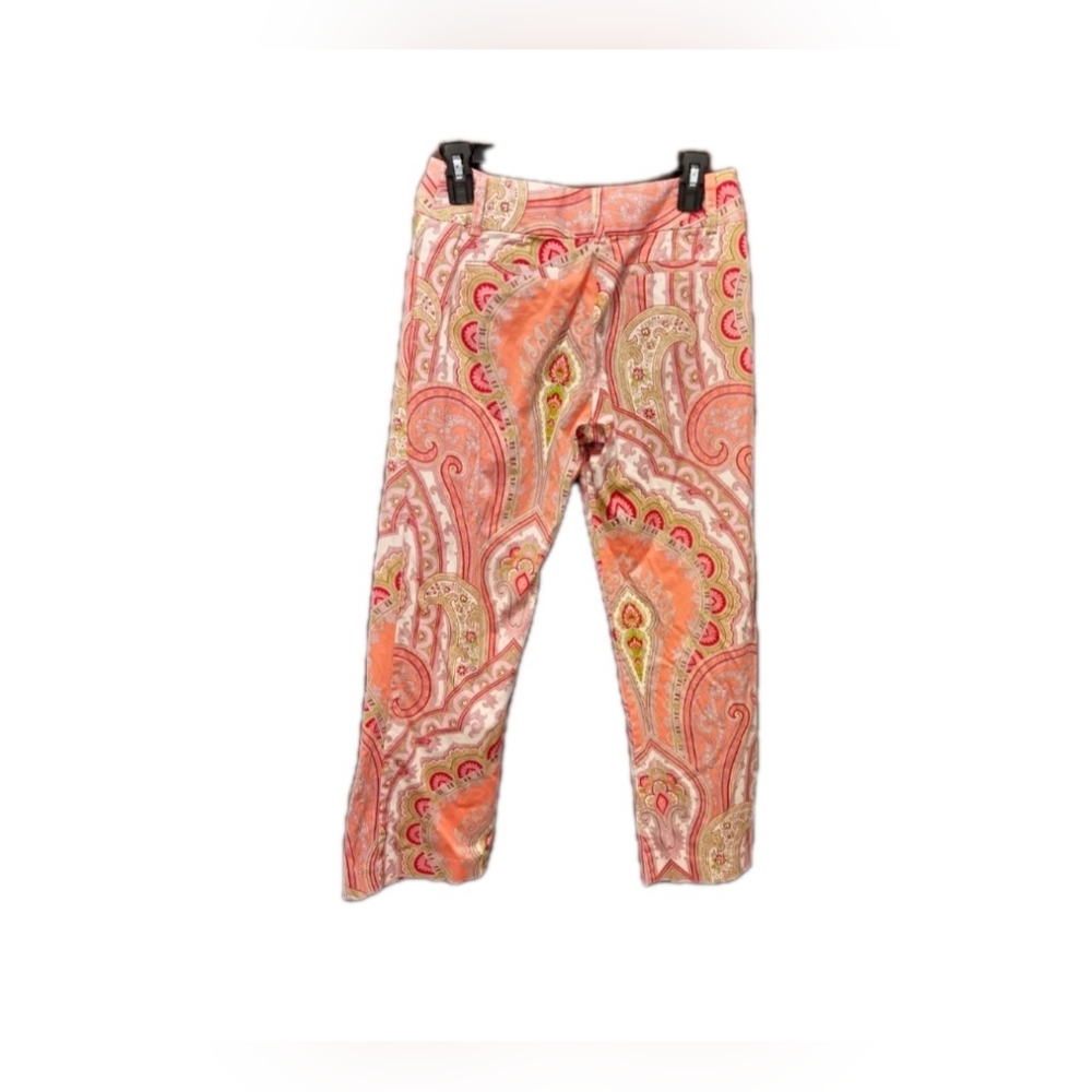 Paisley Print Pants Y2K Inspired Bandana Style‎ , Streetwear Size 4, Pink - Picture 4 of 7